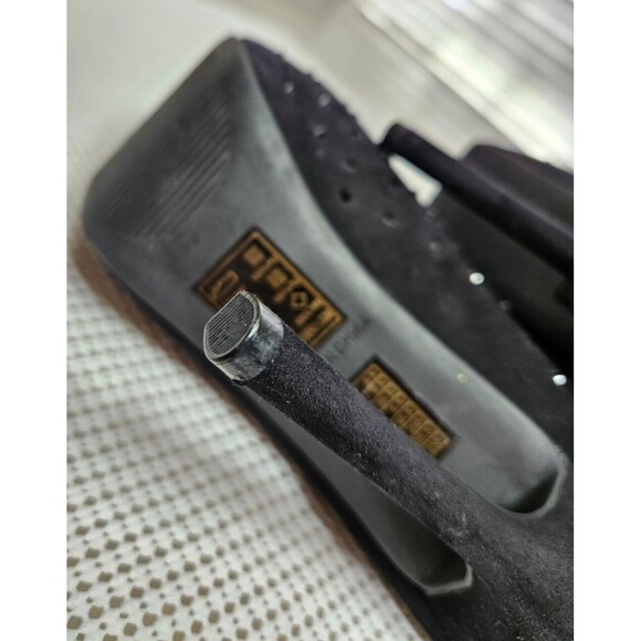 Women's Bootie Black Faux Suede Forever 21 Platform Heels Shoes Size 8.5 - Picture 6 of 6